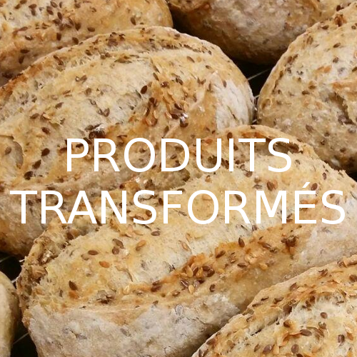 Produits transformés - pains, farines et huiles bio